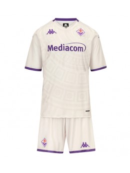 Fiorentina Replika Borta Kläder Barn 2025-26 Kortärmad (+ byxor)